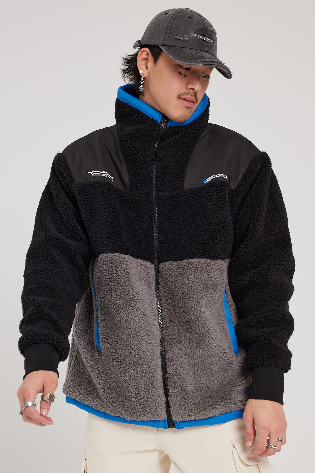 Wndrr Compound Sherpa Jacket Black/Grey