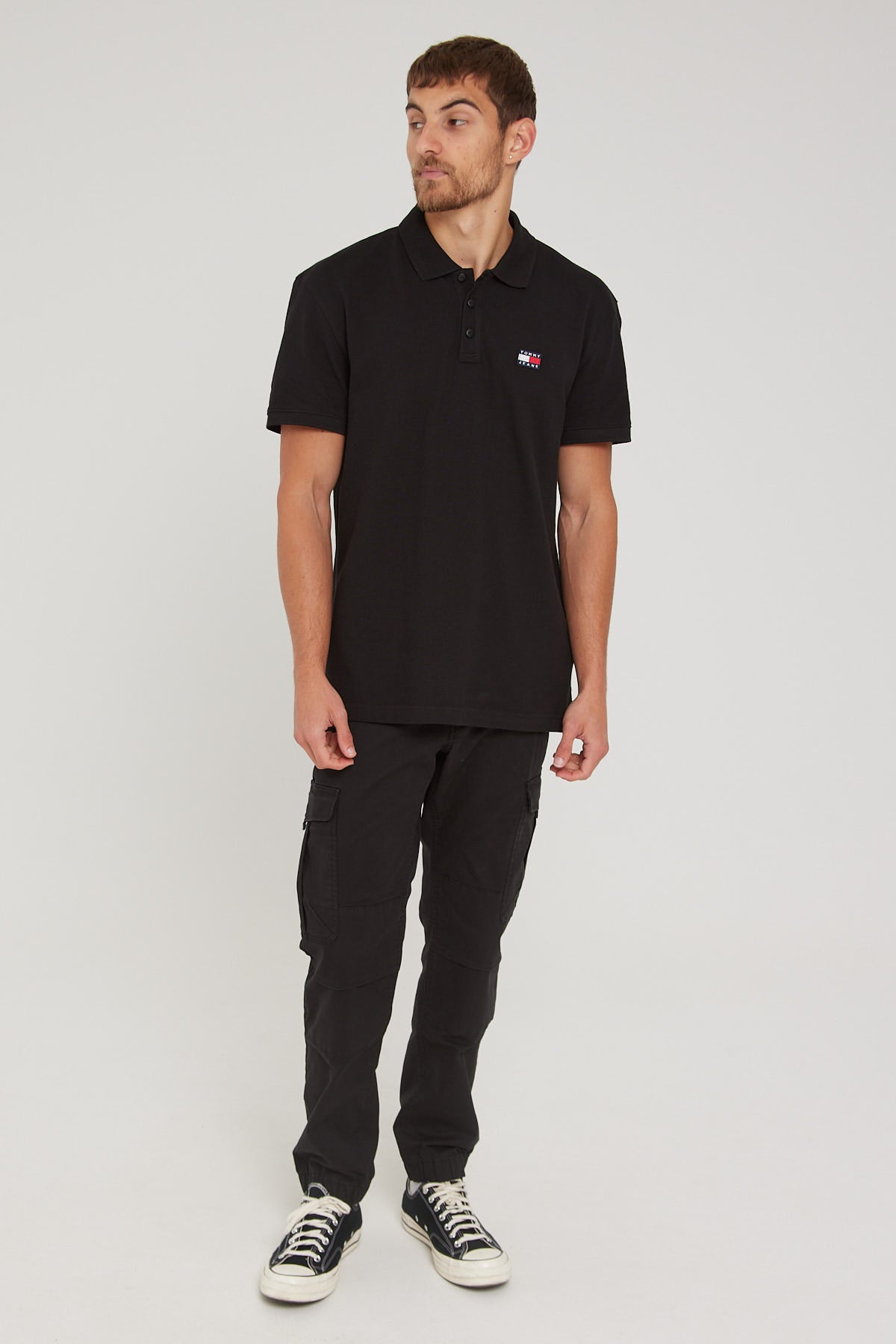 Tommy Jeans TJM CLSC XS Badge Polo Black