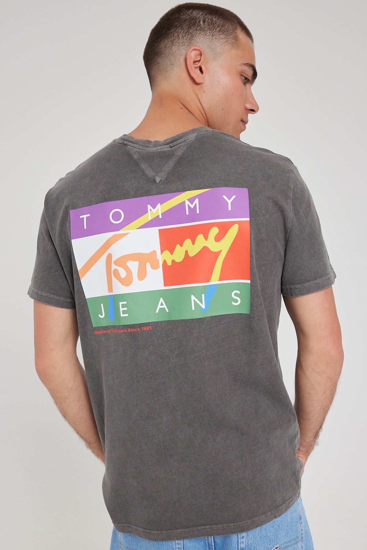 Tommy Jeans TJM CLSC Signature Pop Flag Tee Black
