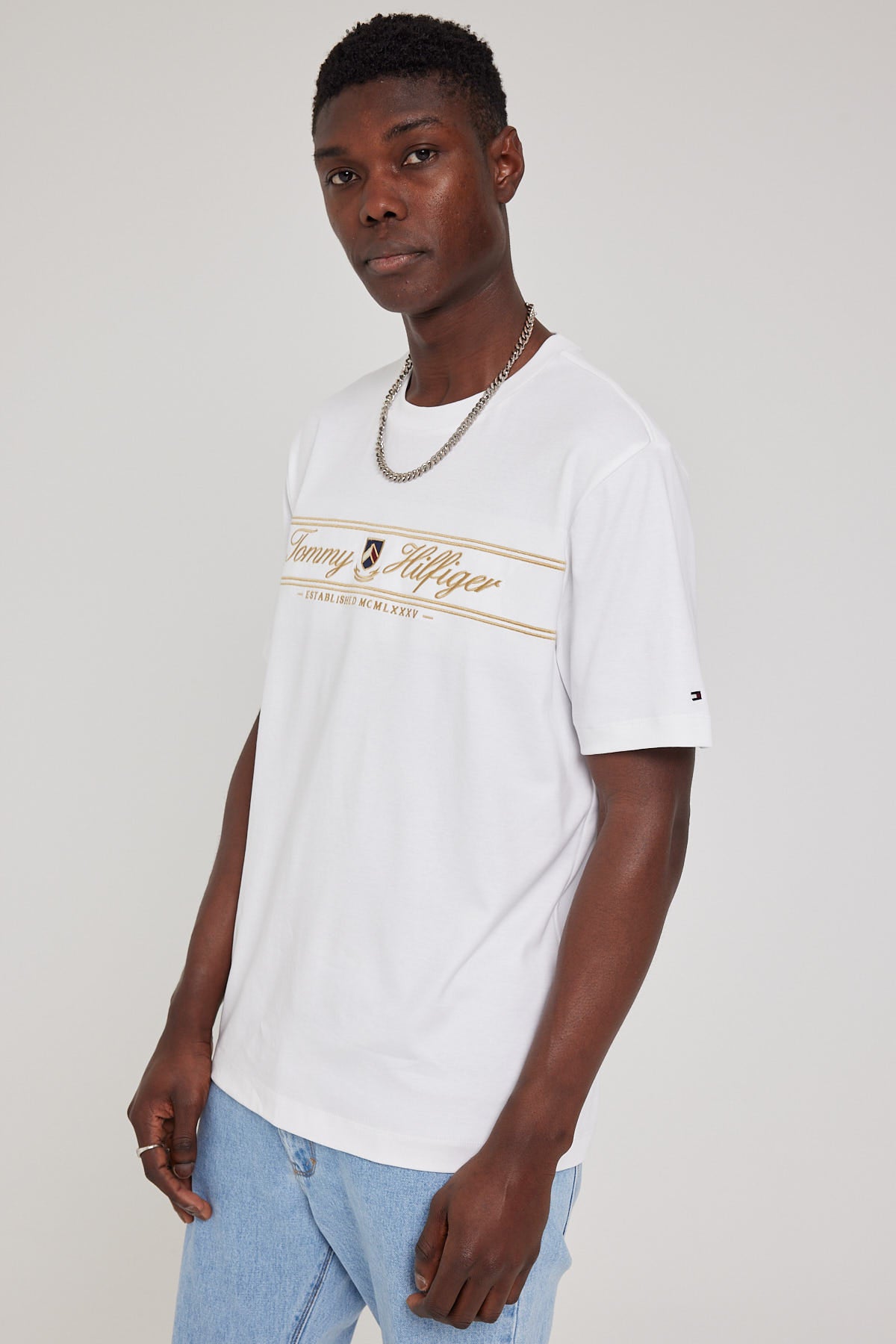 Tommy Jeans IM Diwali Short Sleeve Tee TH Optic White