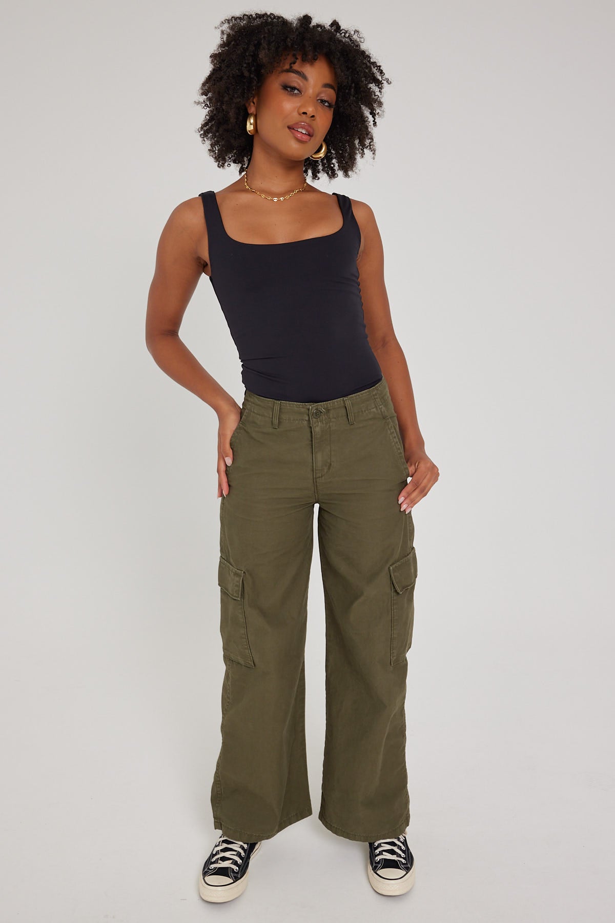 Levi's Baggy Cargo Pant Olive Night
