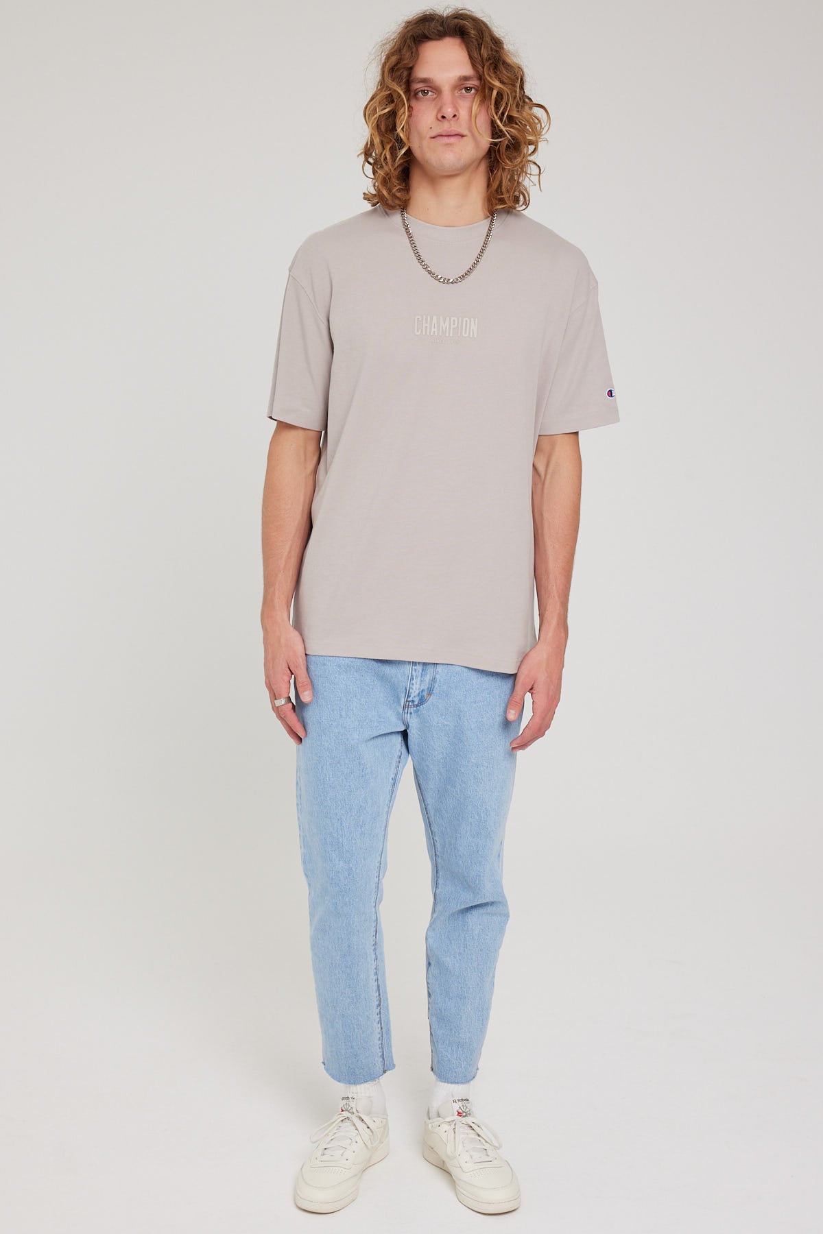 Champion Rochester Base Tee Pearl Oyster