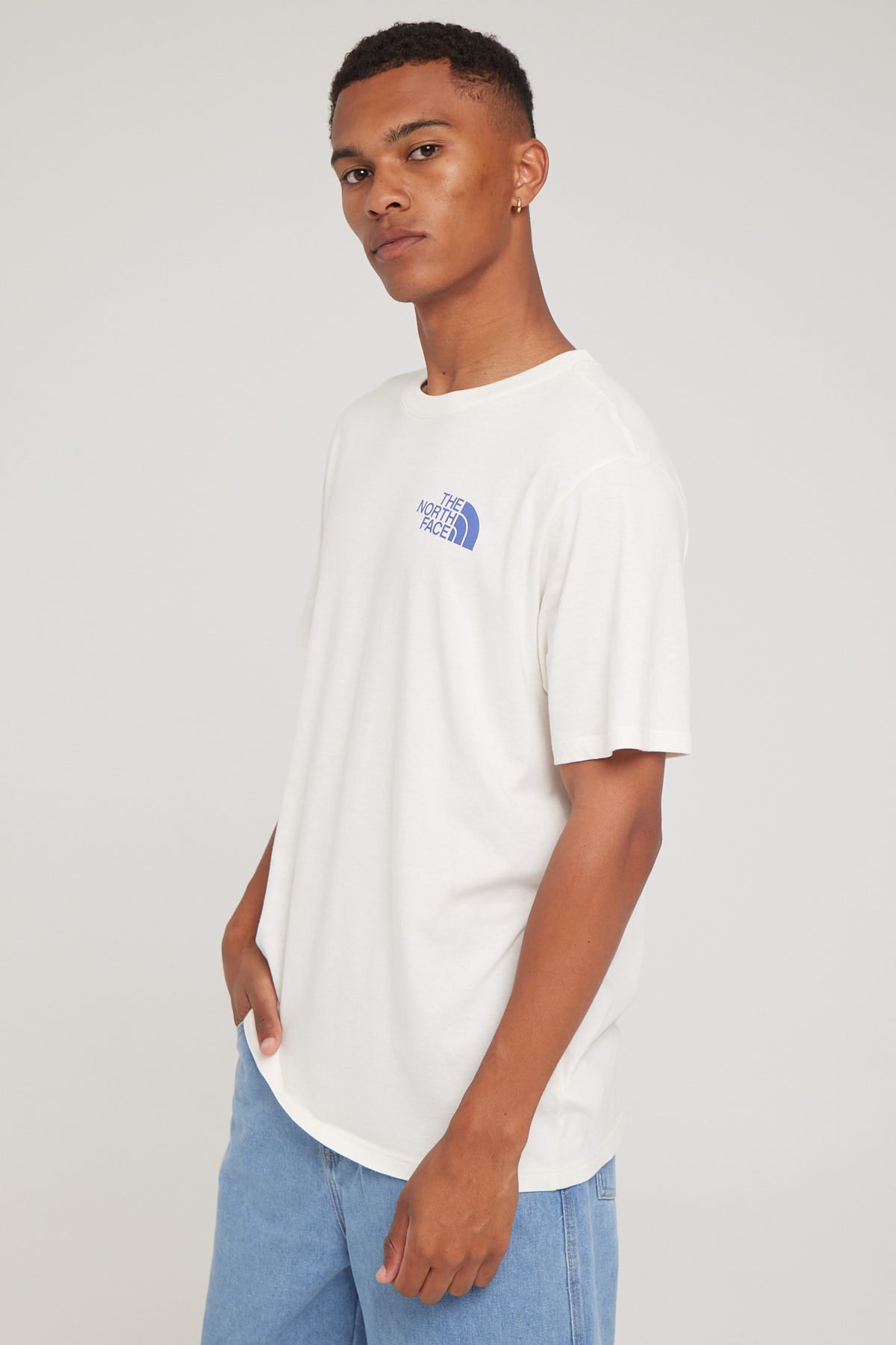 The North Face Men's S/S Places We Love Tee Gardenia White/Cave Blue