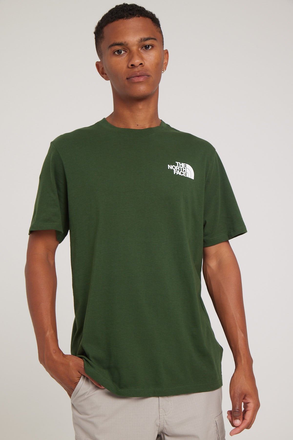 The North Face Men's S/S Box NSE Tee Pine Needle/Photo Real/Graphics