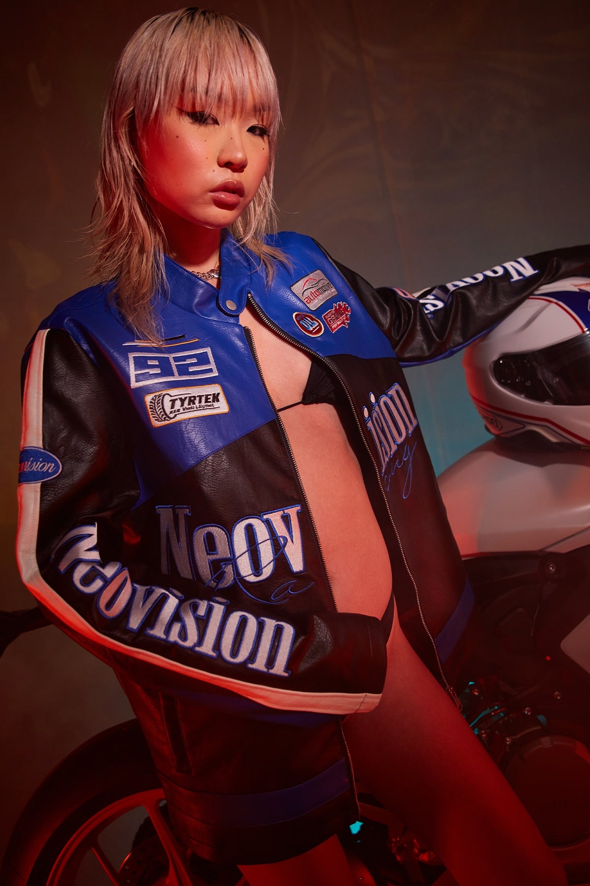 Neovision Pit Crew Racing Jacket Blue Black