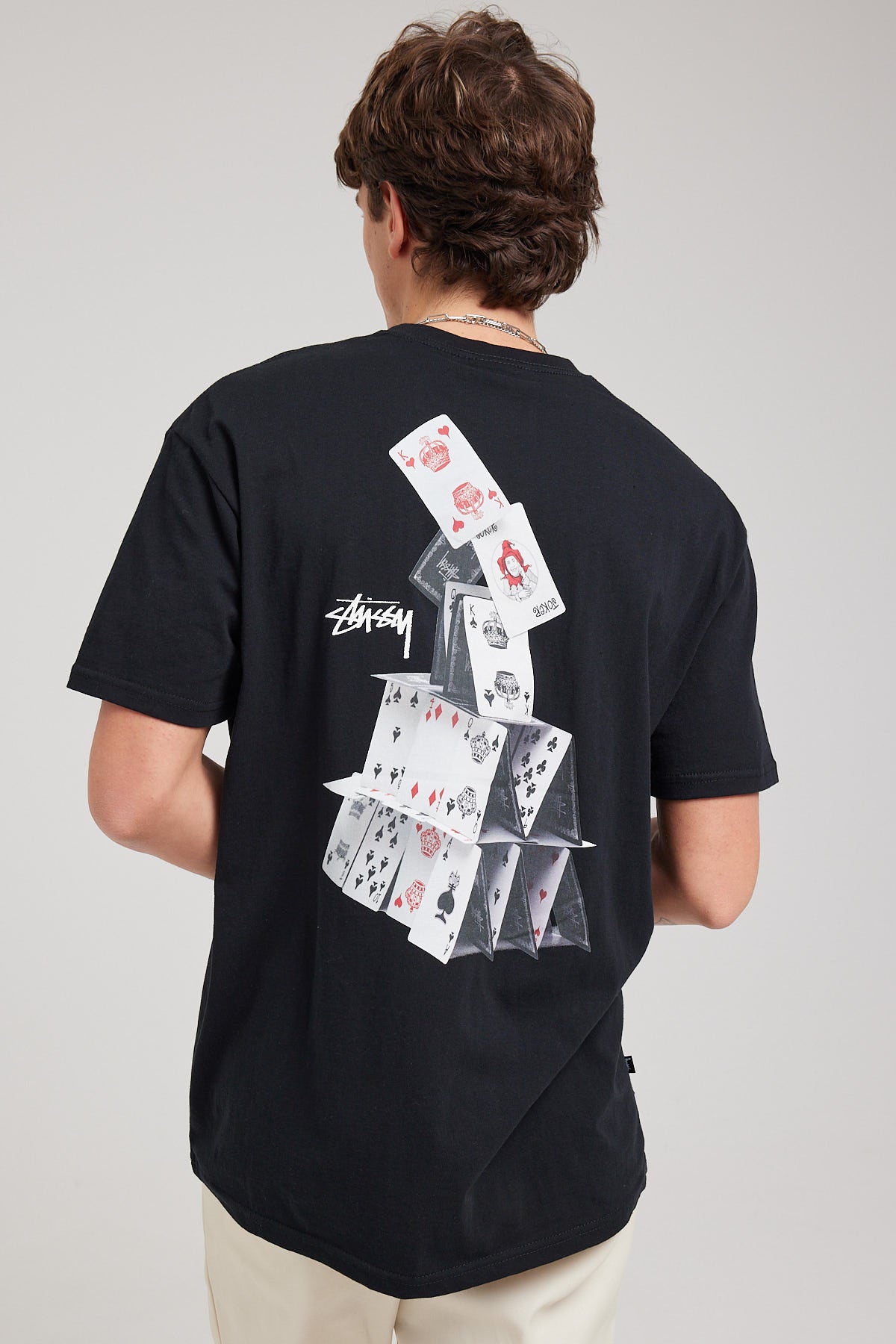 Stussy House of Cards SS Tee Black
