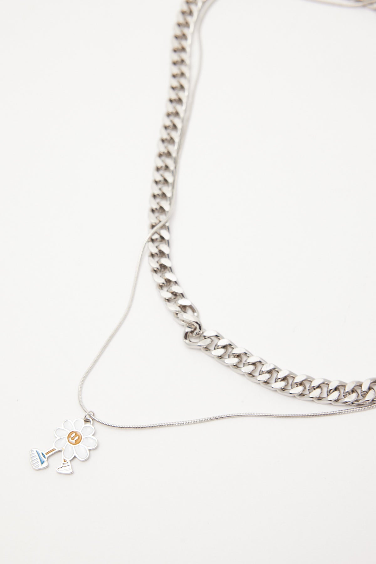 Common Need Walking On Sunshine Dual Necklace Silver