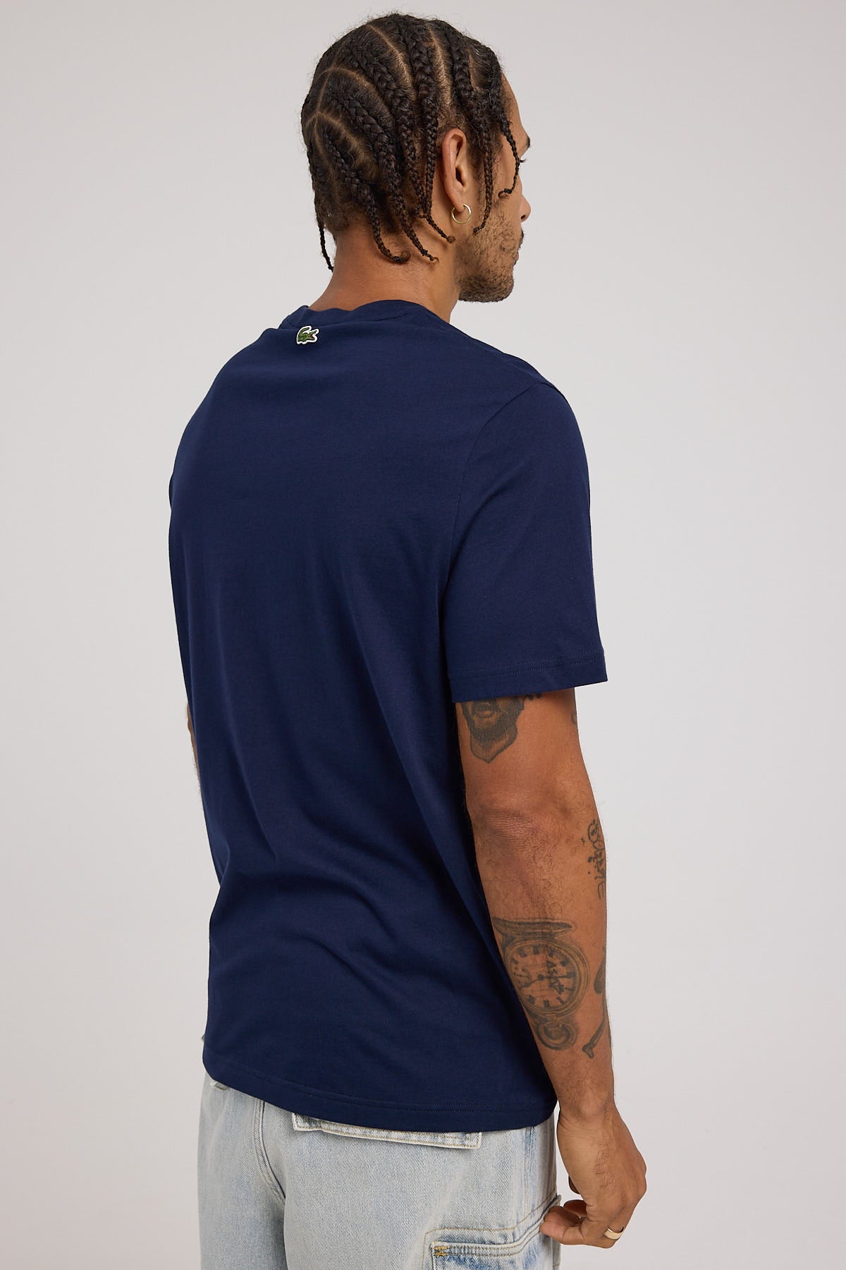 Lacoste Core Graphics Heavy Jersey T-Shirt Navy