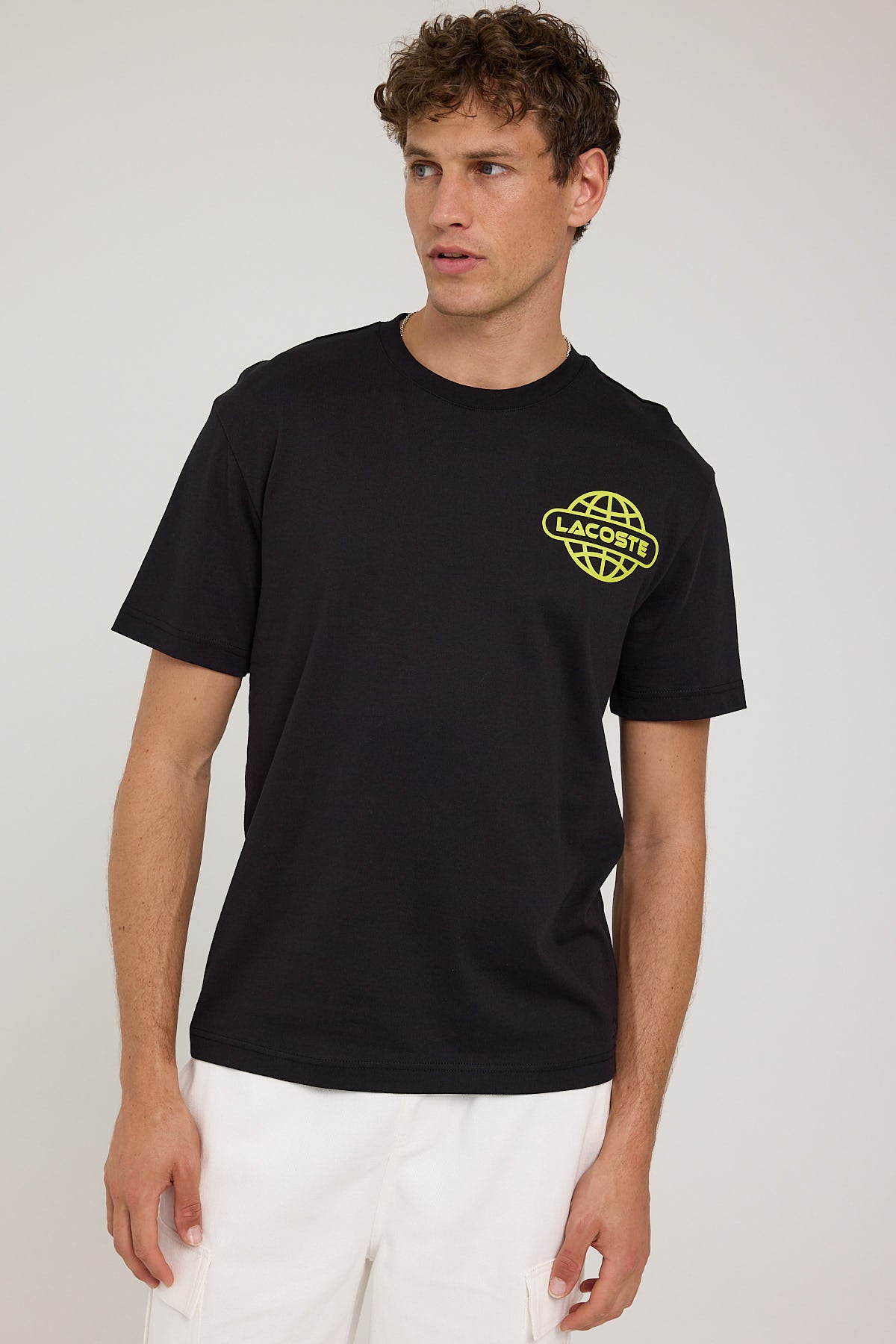 Lacoste Transitional Active Back Graphic T-Shirt Black