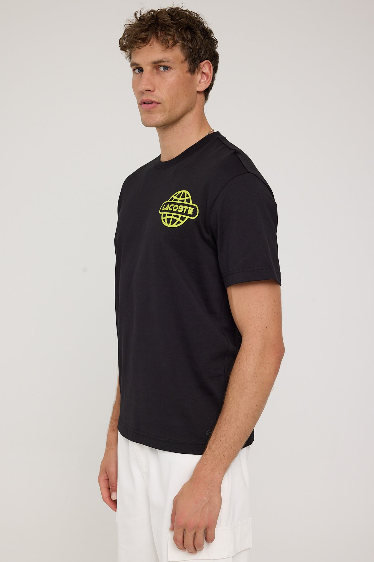 Lacoste Transitional Active Back Graphic T-Shirt Black