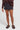 Worship Patches Rivet Mini Skirt Charcoal