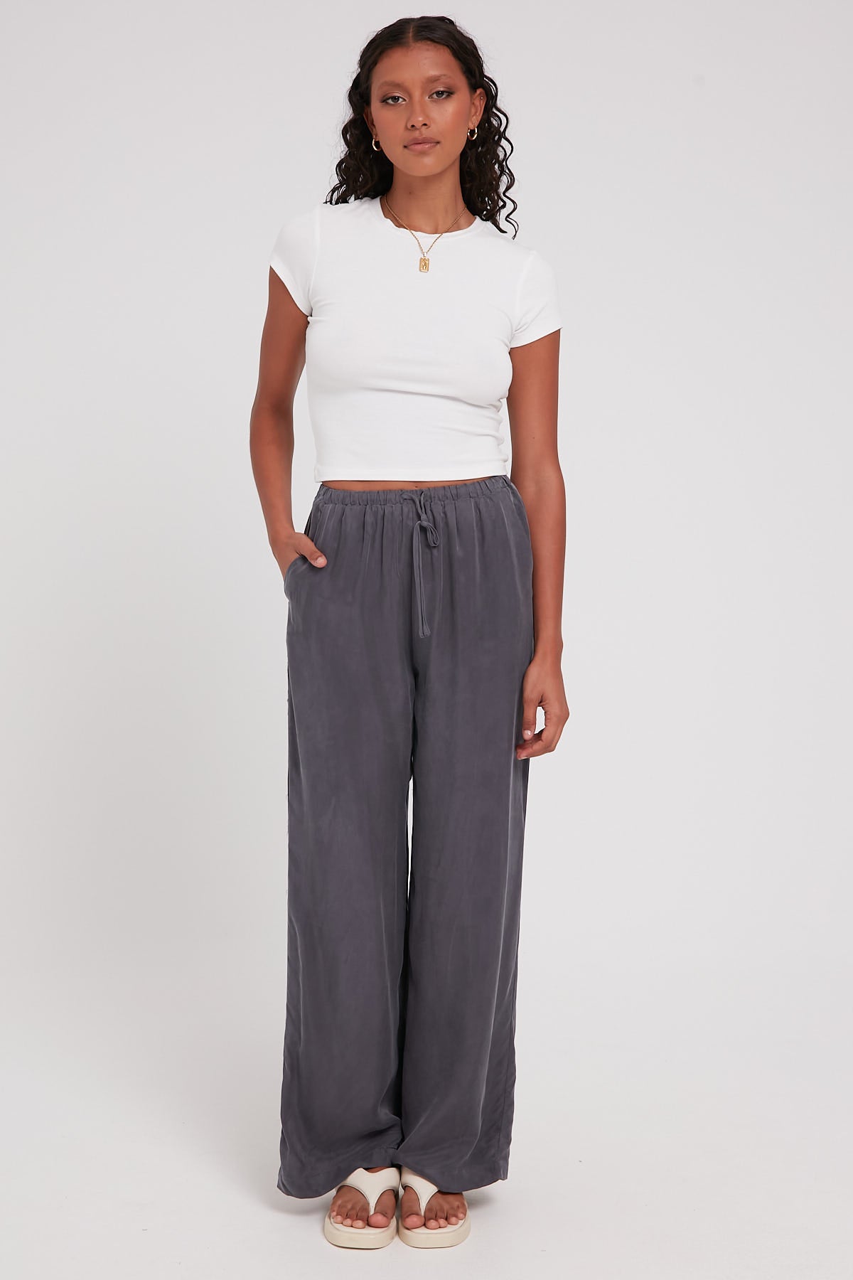 Perfect Stranger Ace Cupro Pant Charcoal