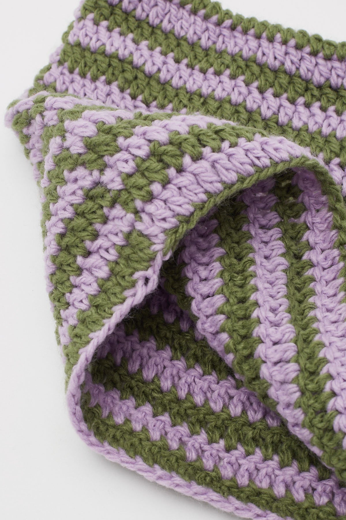 Token Cotton Crochet Beanie Cat Ear Multi