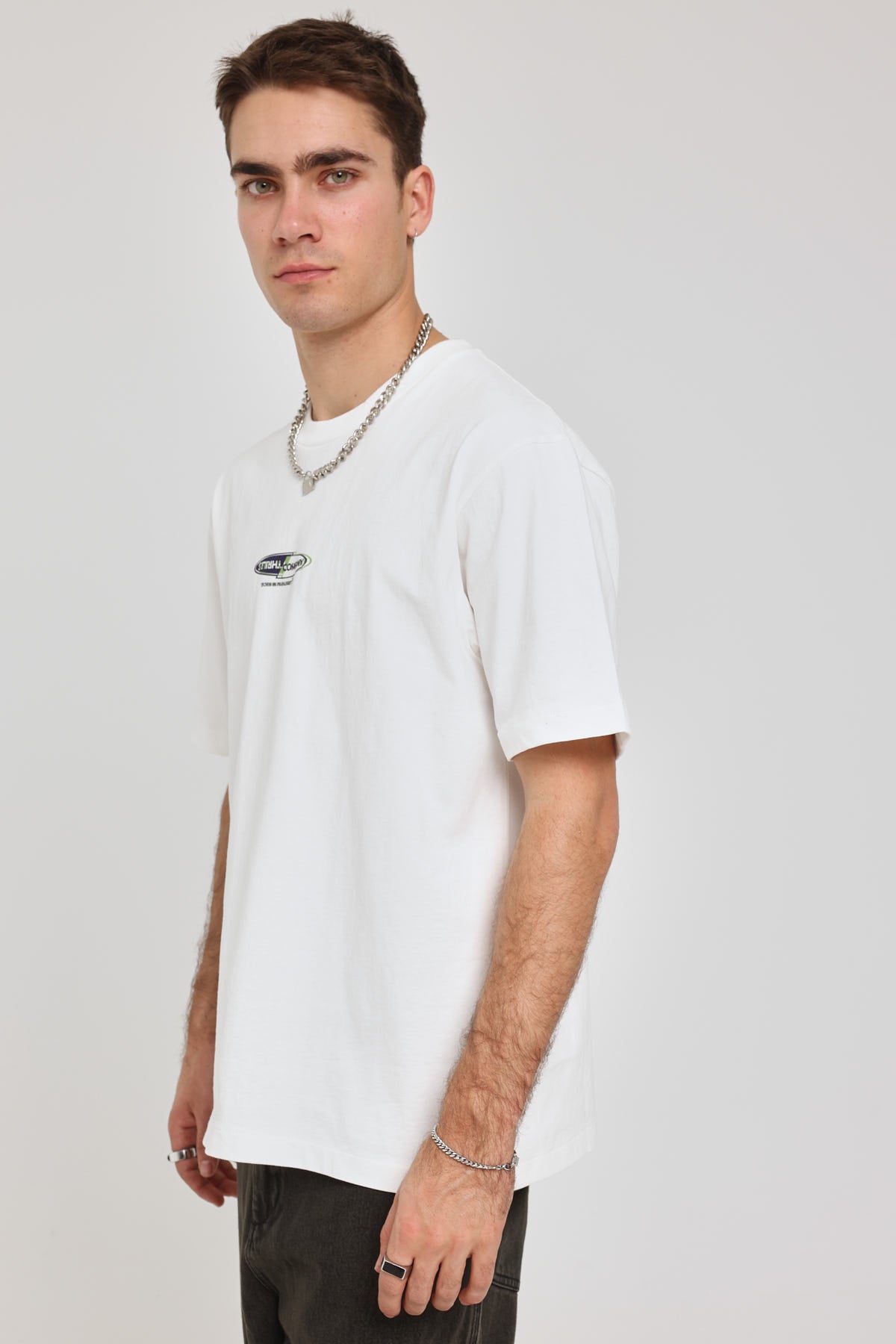 Thrills Prefix Oversized Fit Tee Dirty White