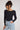 Calvin Klein Back Buckle Long Sleeve Bodysuit CK Black