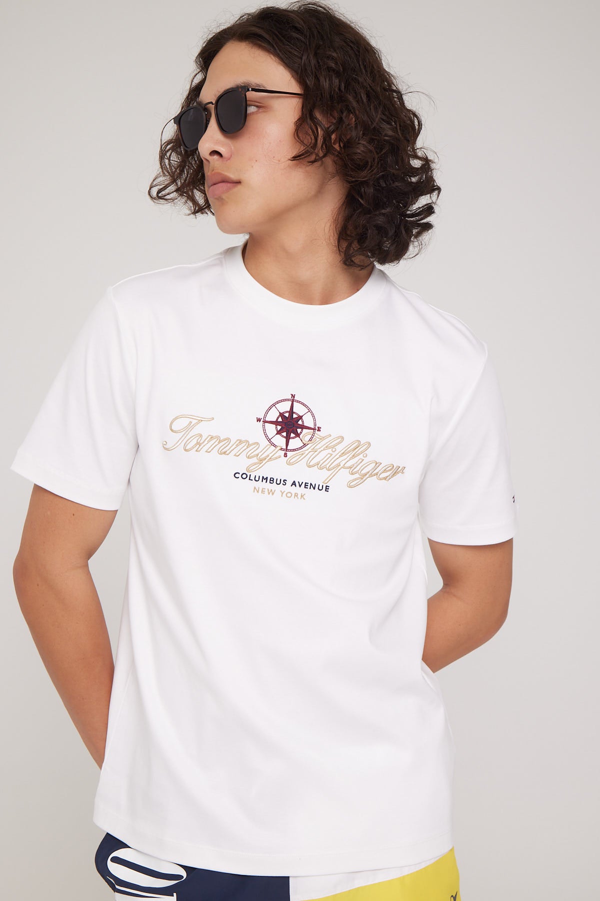 Tommy Jeans IM Gold Tee White