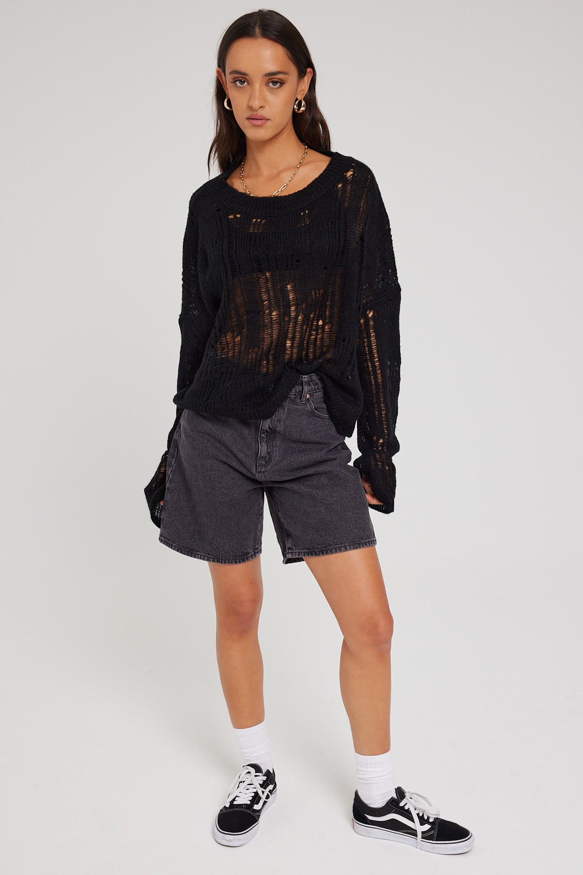 Abrand Carrie Short Piper Washed Black – Universal Store