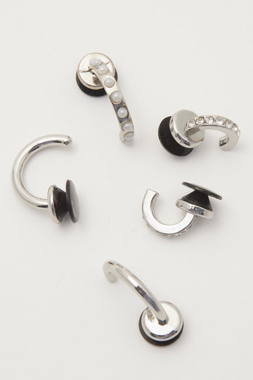 Crocs Silver Ring 5 Pack Jibbitz Silver