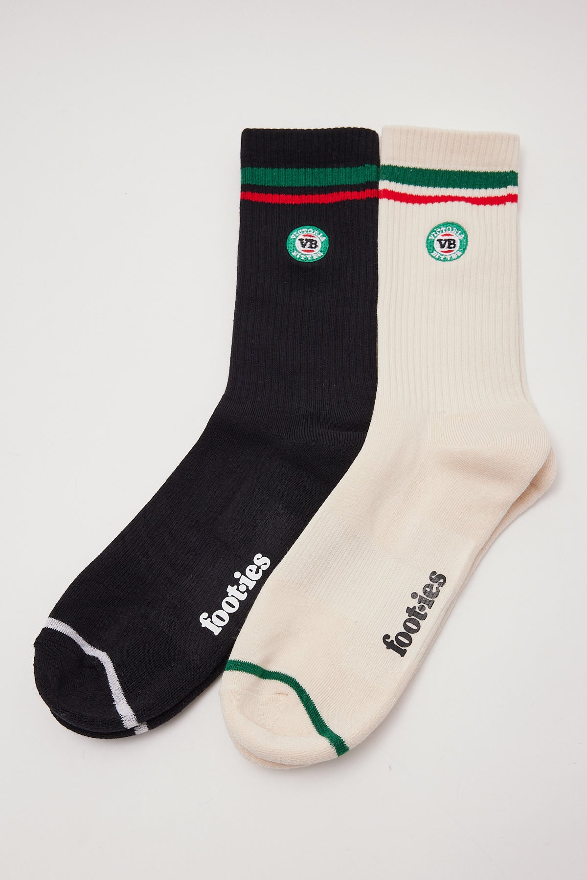 Footies VB Logo Sneaker Sock Cream/Black