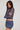Jgr & Stn Kelsey Low Rise Mini Skirt Charcoal Blue Print