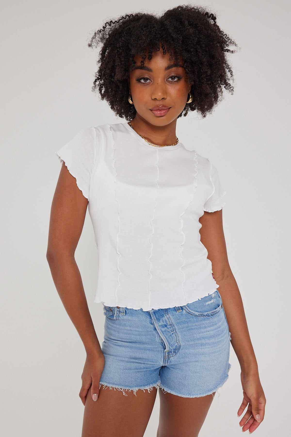 Levi's Inside Out Seamed Tee White
