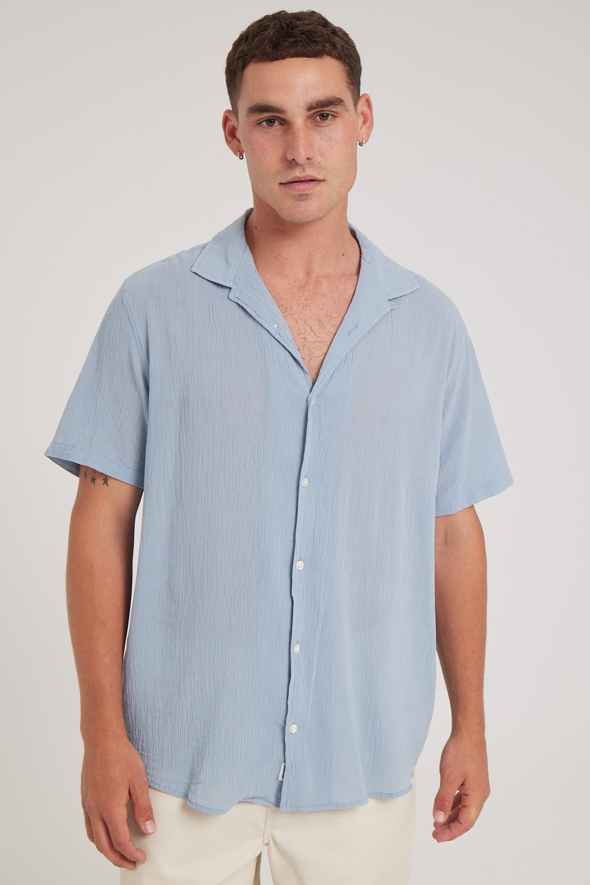 Academy Brand Bedford Shirt Pearl Blue – Universal Store