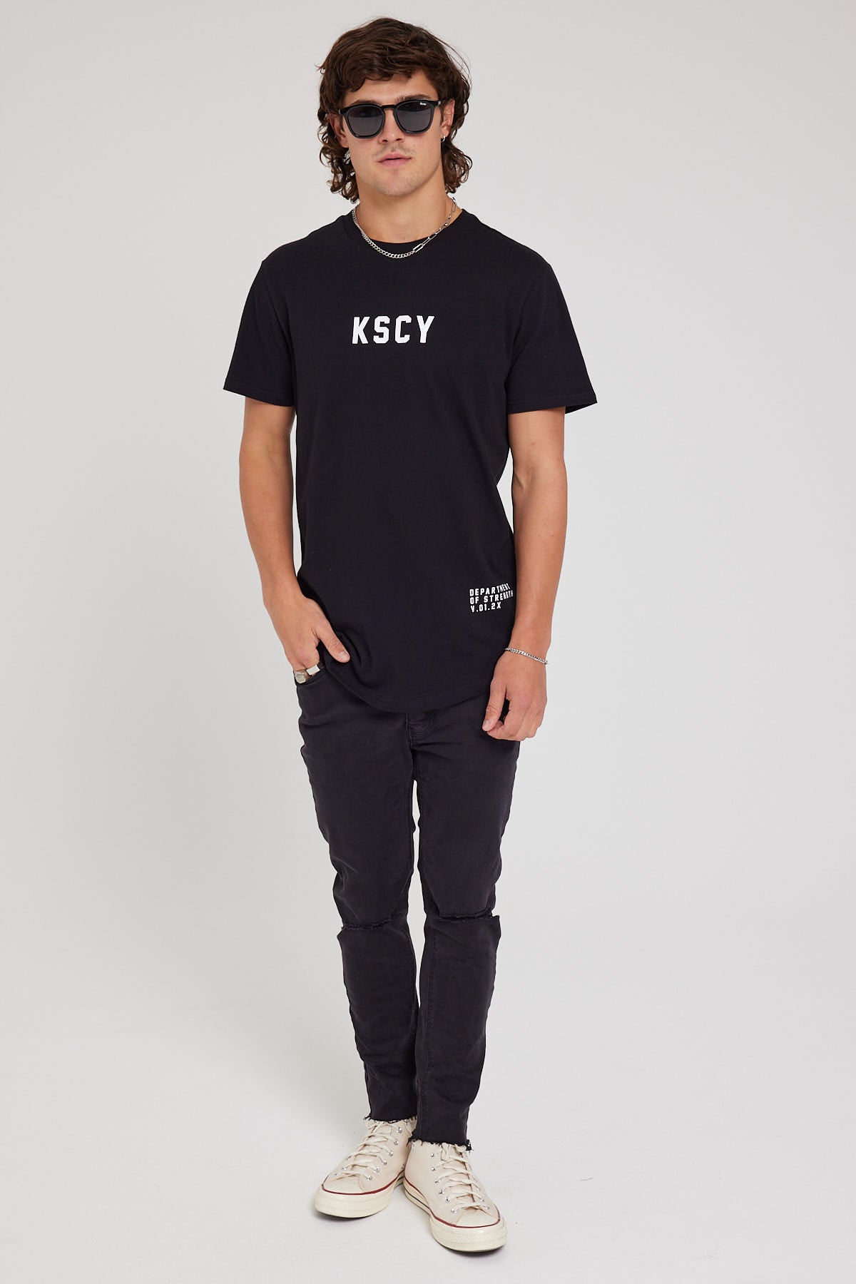Kiss Chacey Overdose Dual Curved Tee Jet Black
