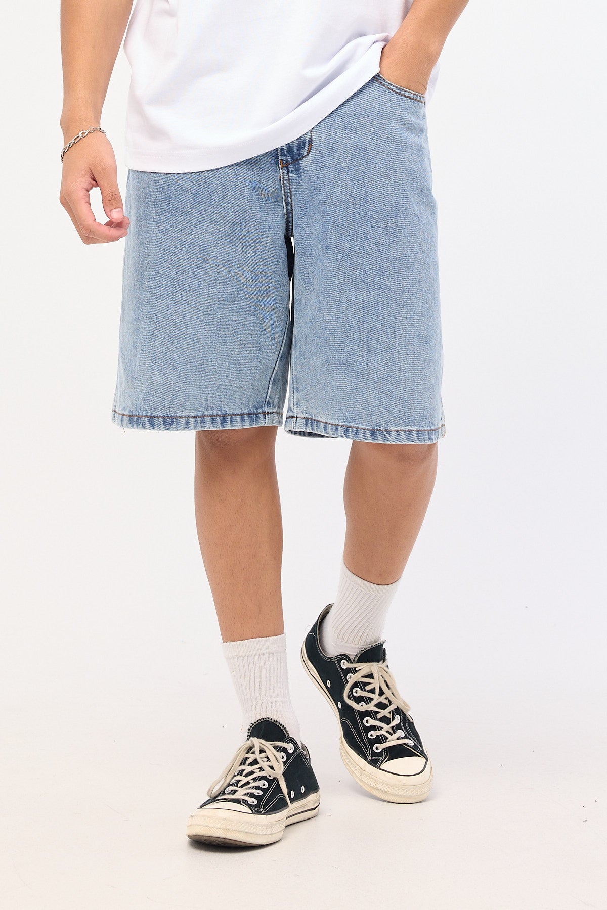 Worship Big Dawgs Jean Short Raged Blue