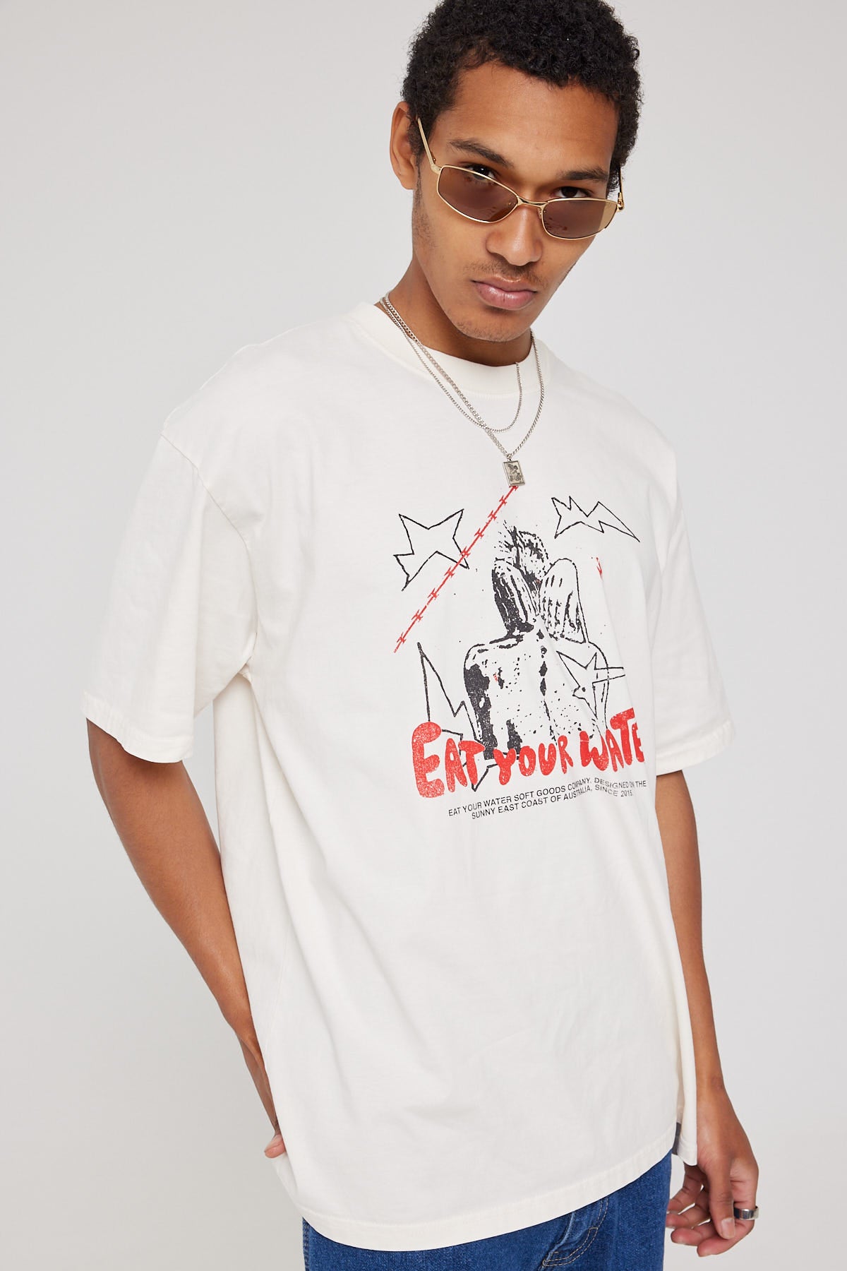 Eat Your Water Realm Tee White