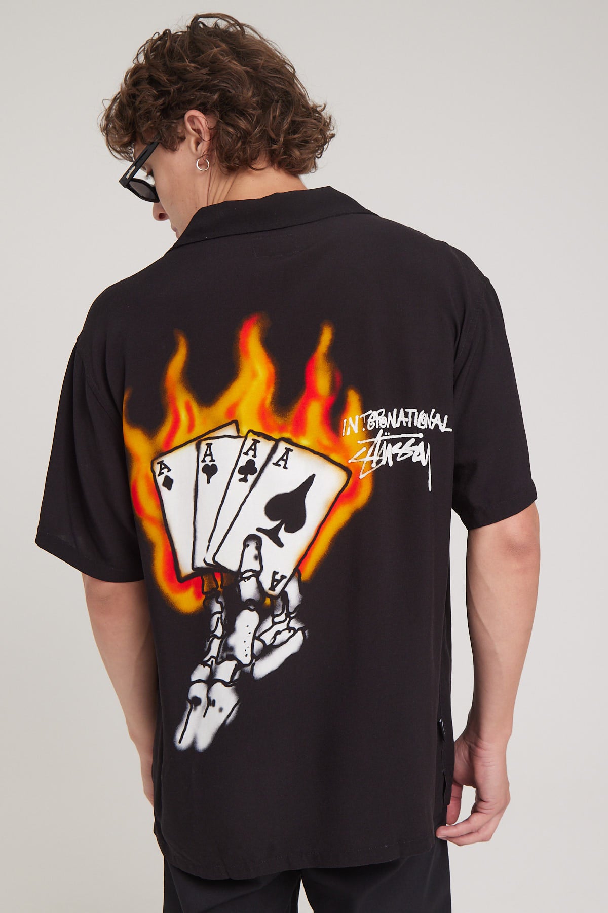 Stussy Flame Shirt Black