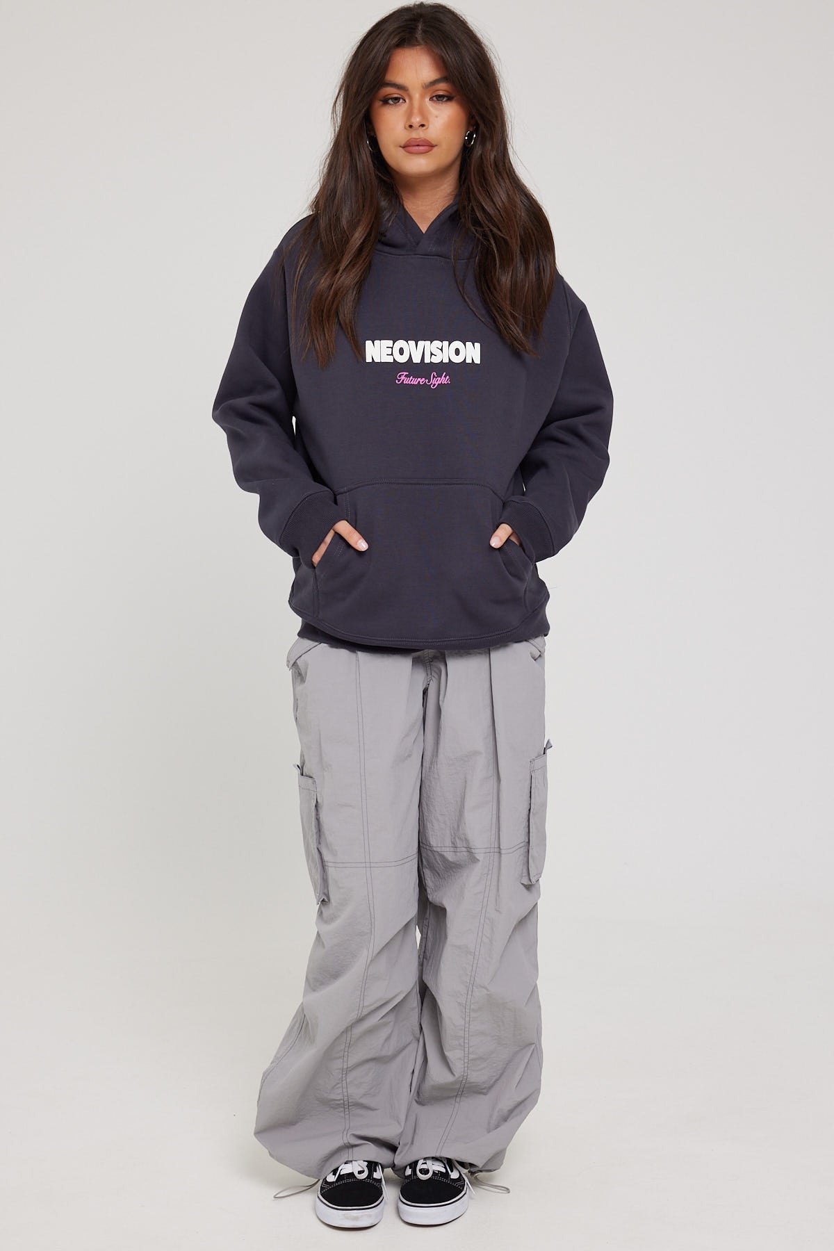 Neovision Sportswear Womens Oversize Hoodie Charcoal