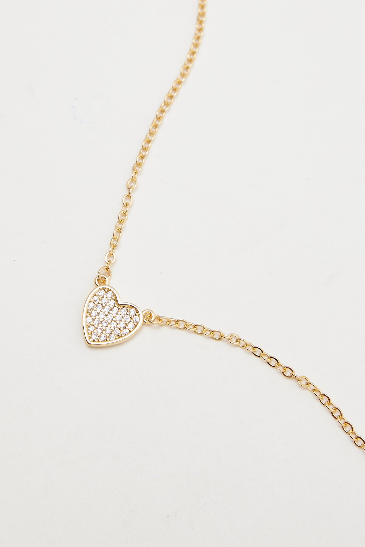Perfect Stranger Mini Heart Plated Necklace Gold Plated