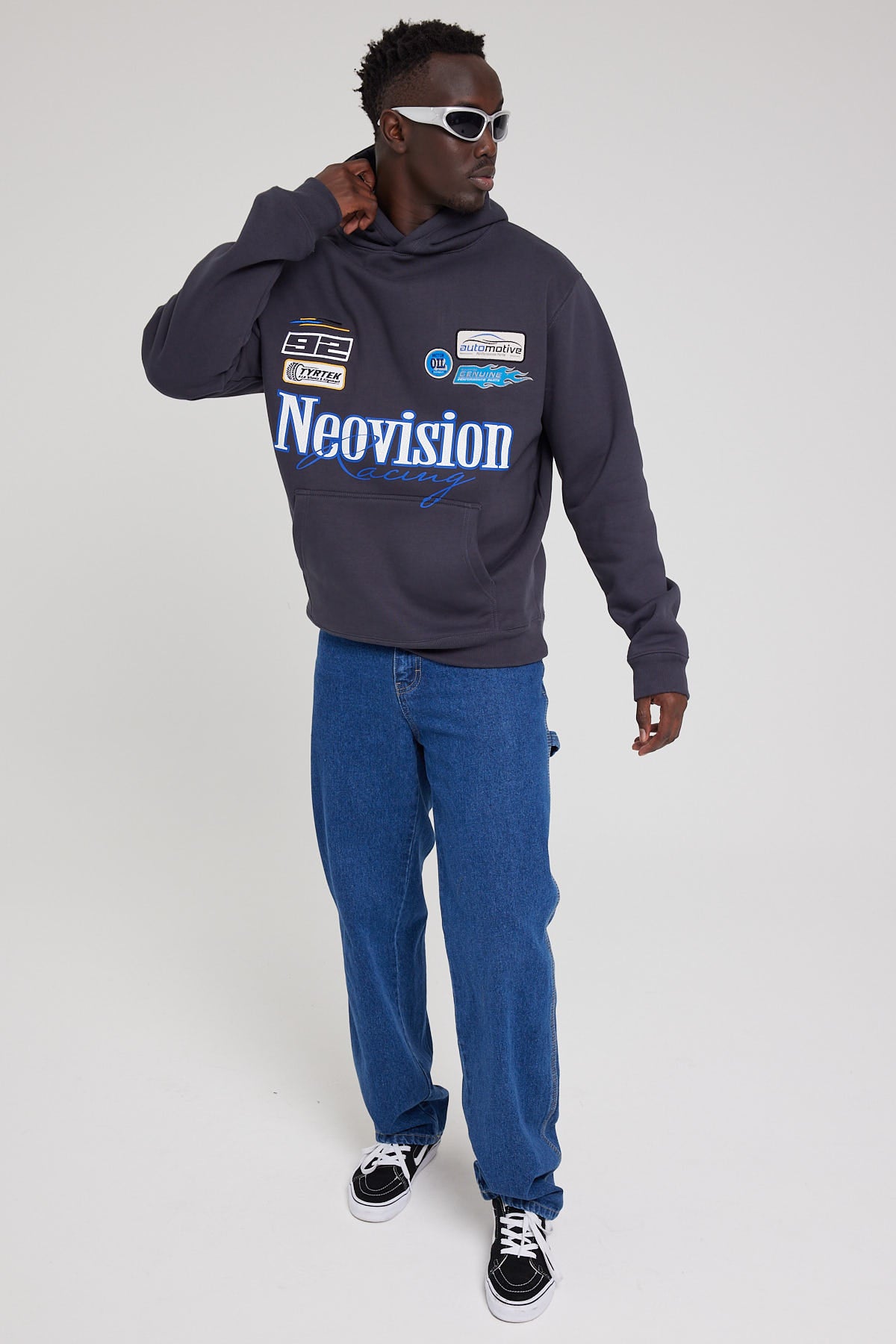 Neovision Pit Crew Oversize Hoodie Grey