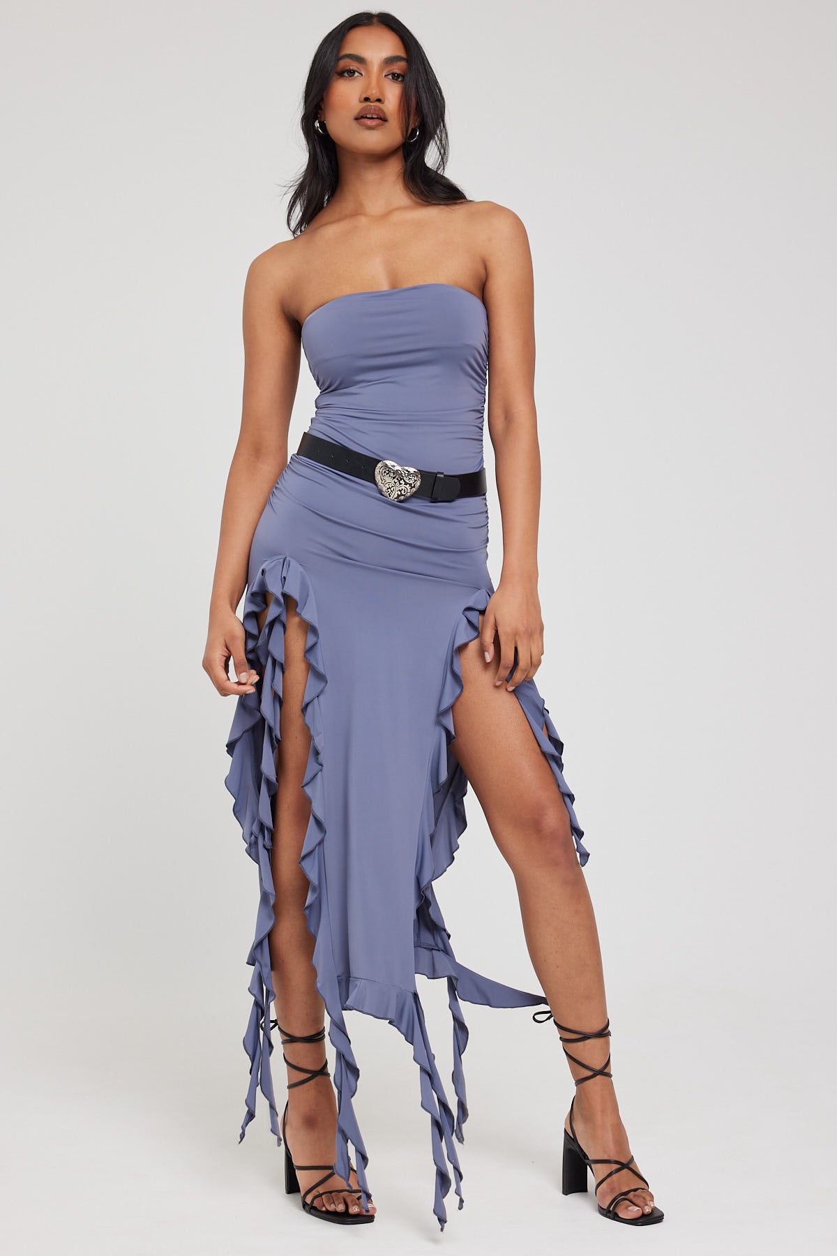Lioness Rendezvous Strapless Dress Slate