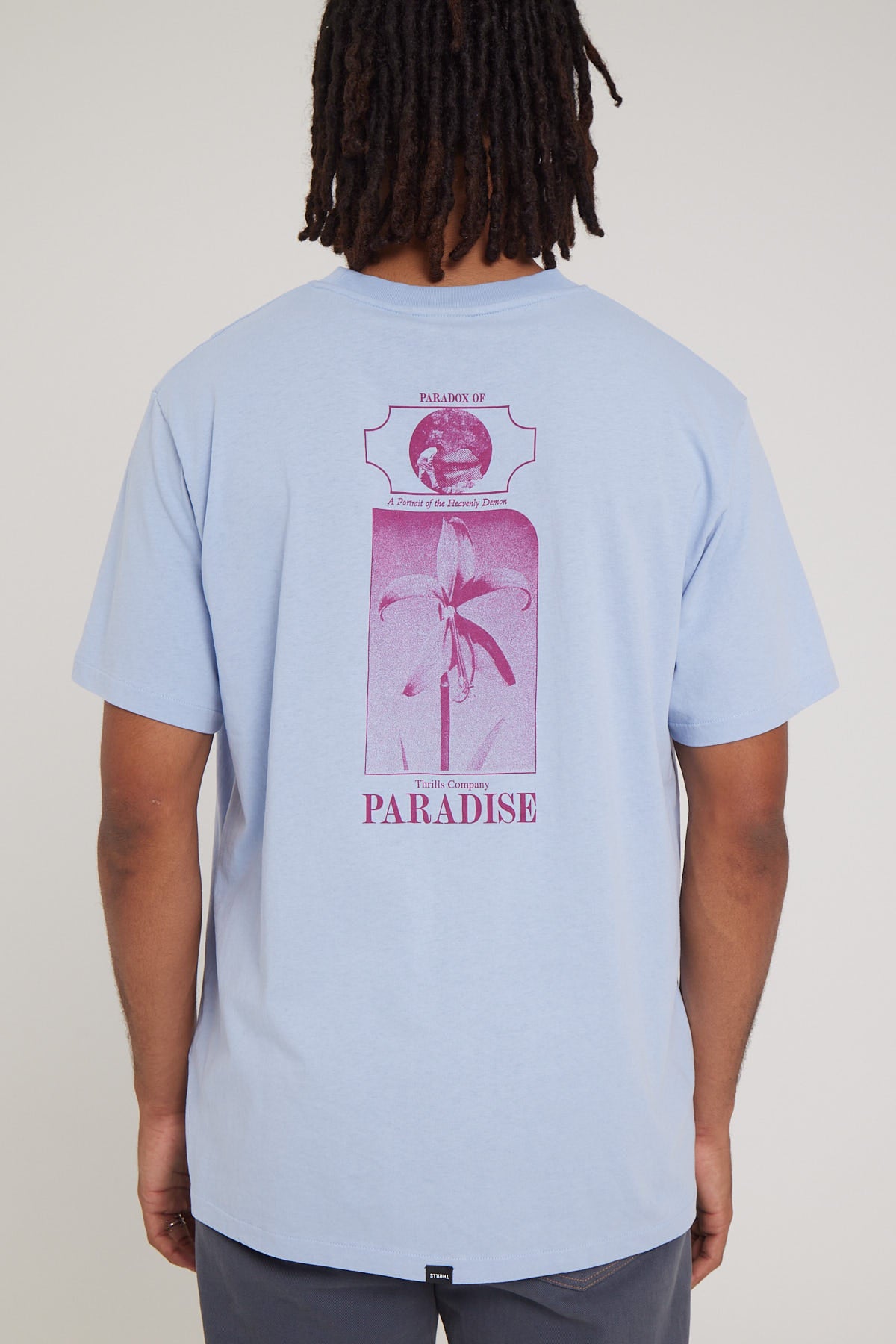 Thrills Portrait Of Paradise Merch Fit Tee Sky Blue – Universal Store
