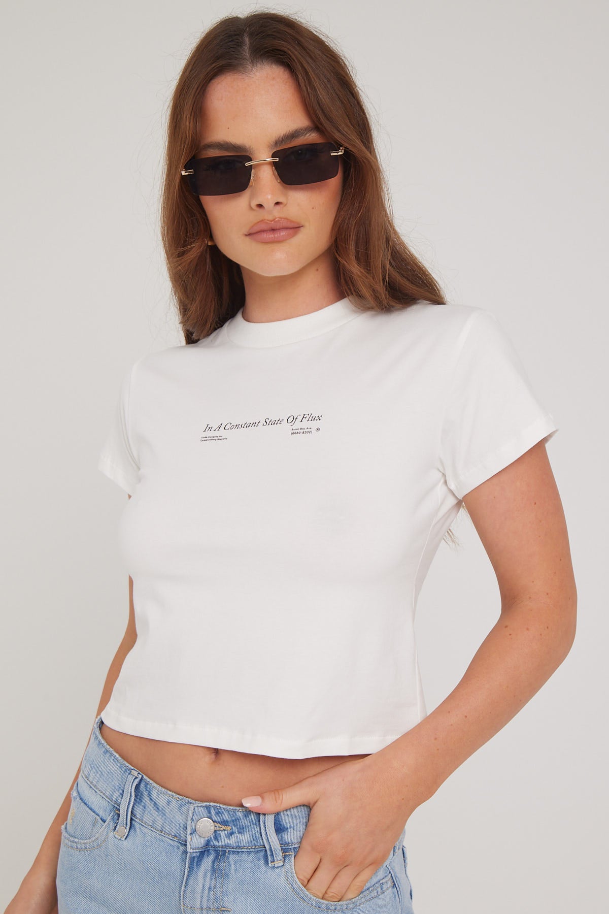 Thrills Constant State of Flux Mini Tee White