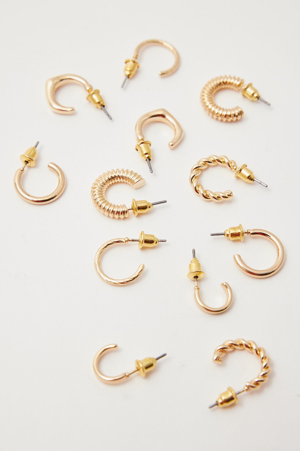 Perfect Stranger Keepsake Hoop Earrings 6 Pack Gold Plating