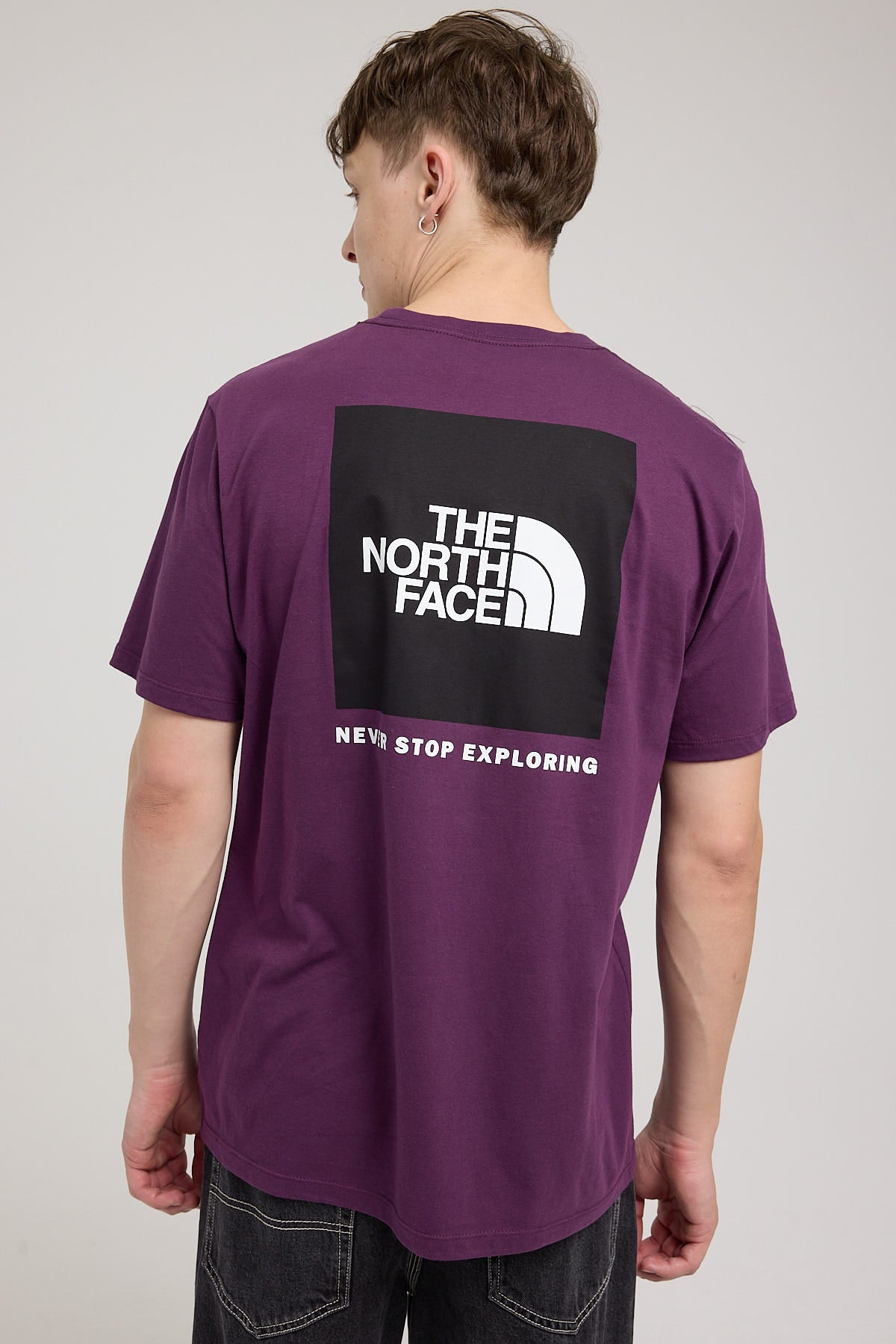 The North Face Box NSE Tee Black Current Purple