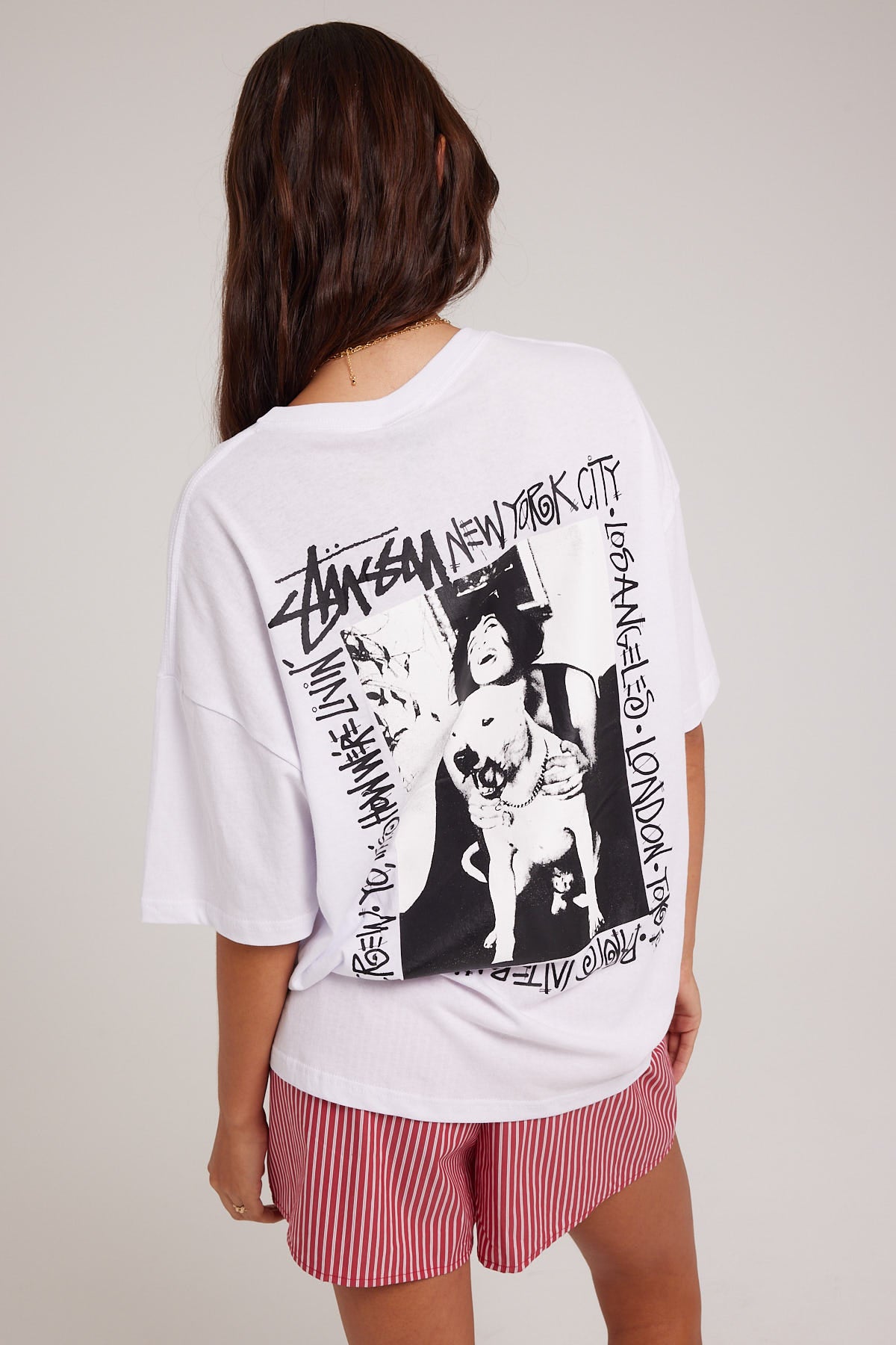 Stussy How We're Living Relaxed Tee White
