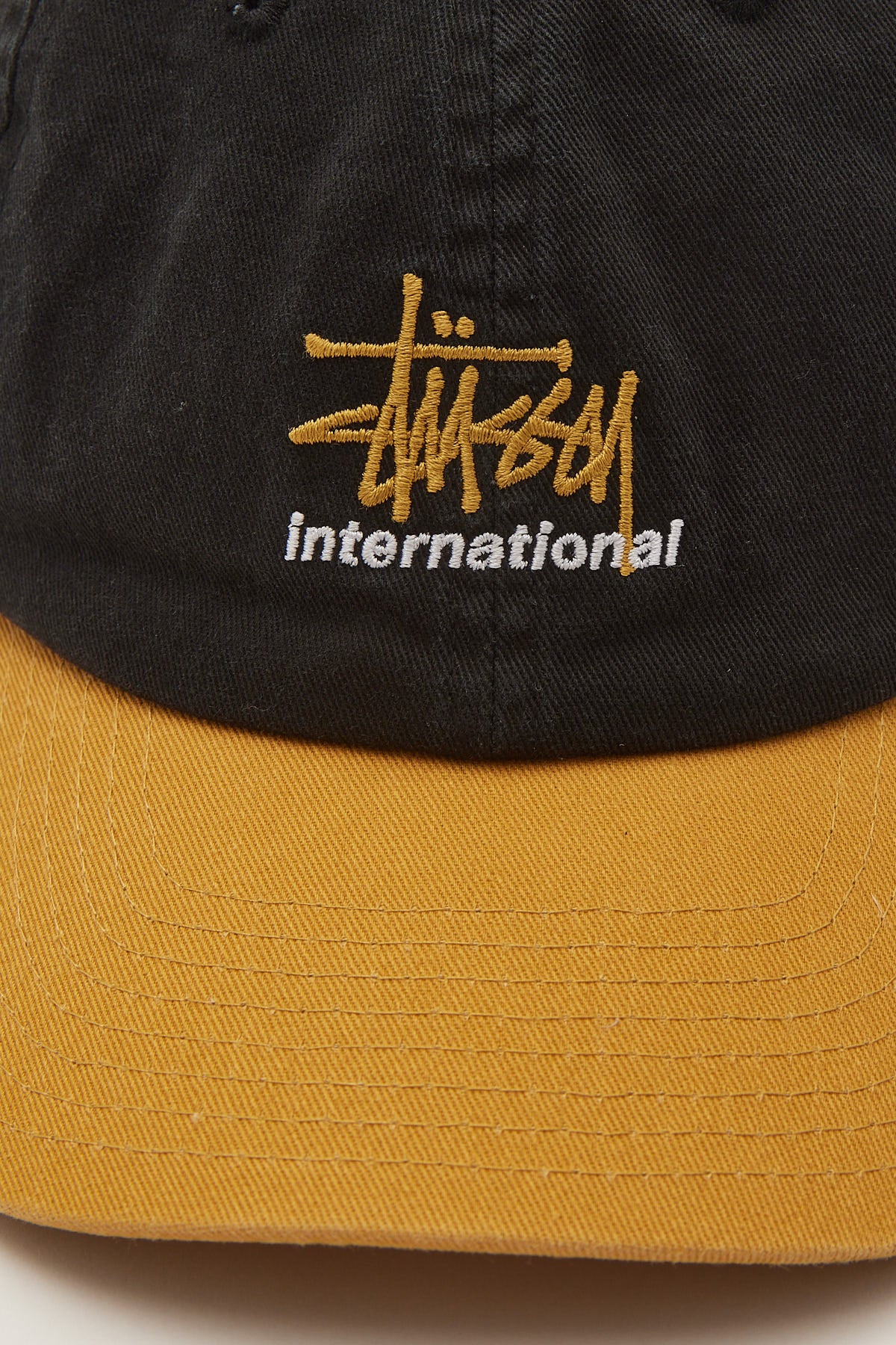 Stussy International Low Pro Cap Black/Yellow