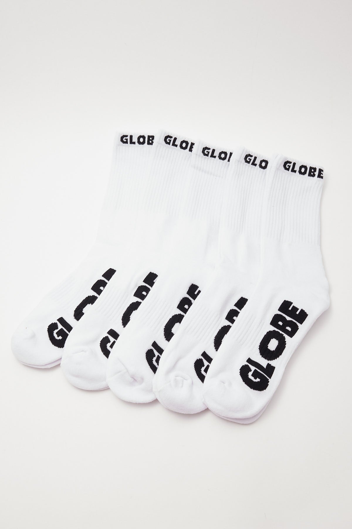 Globe Whiteout Sock 5pk White – Universal Store