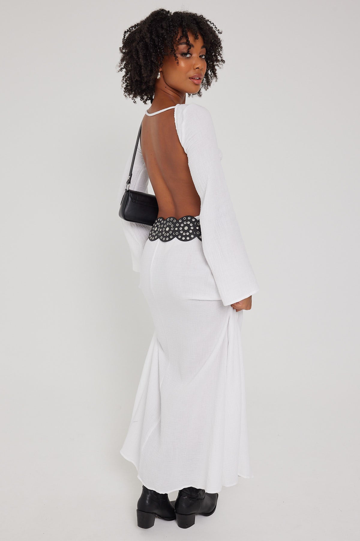 Casablanca Dress in White Polkadot | SNDYS main image 0