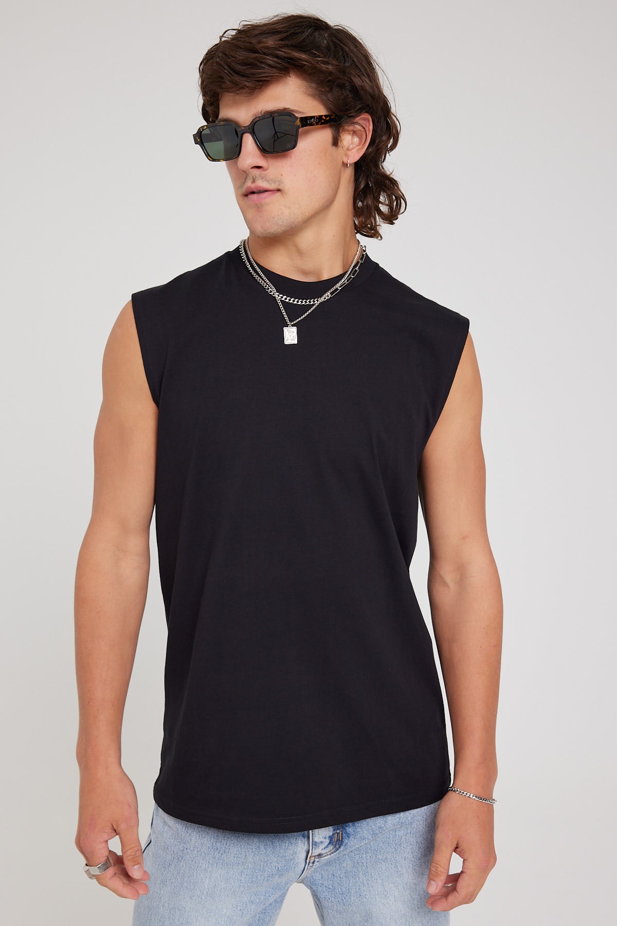 As Colour Classic Muscle Tank Black