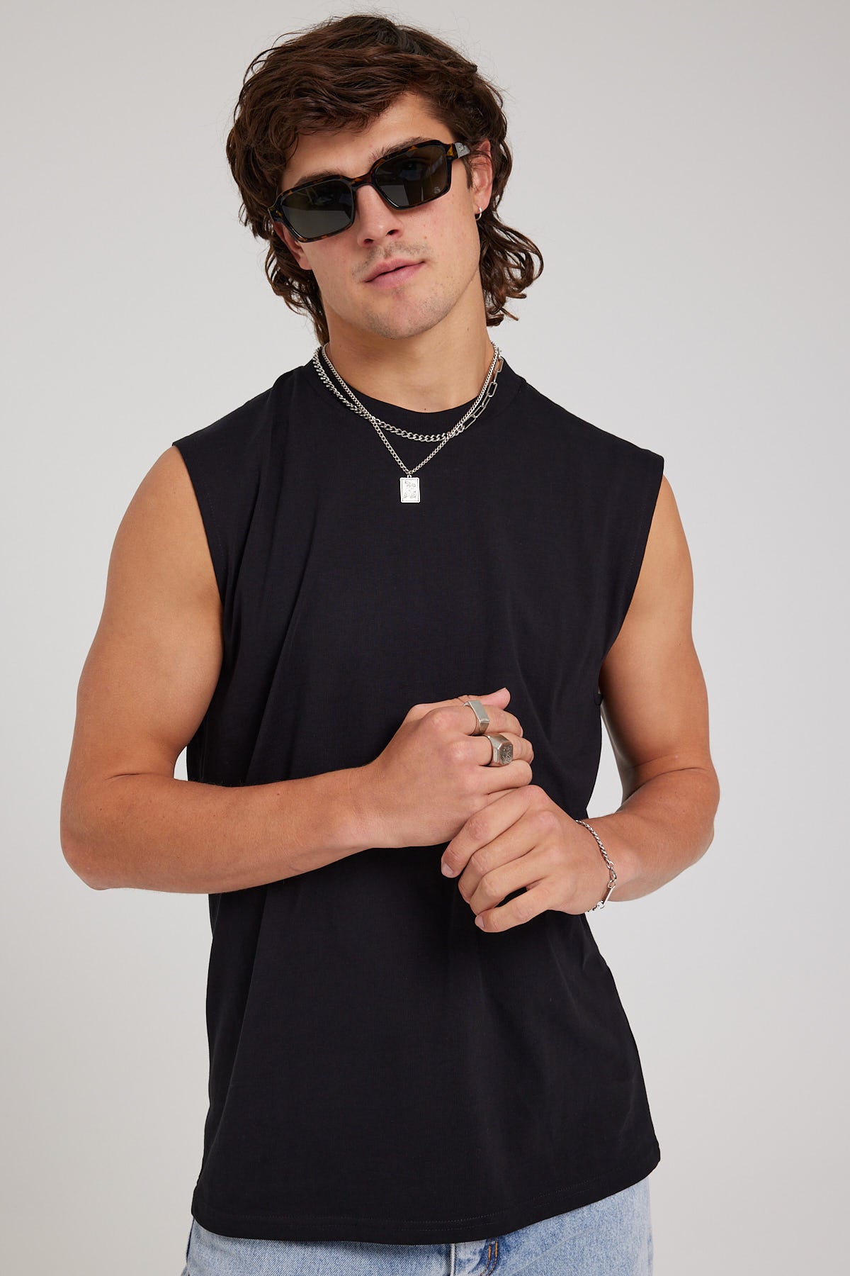 As Colour Classic Muscle Tank Black