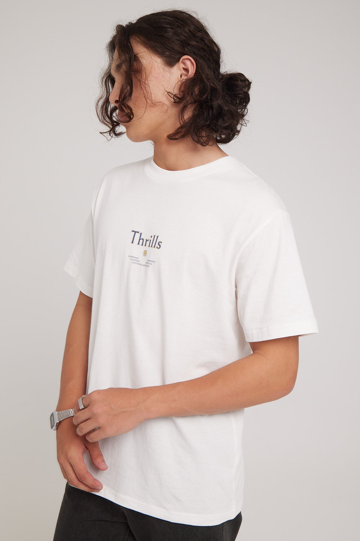 Thrills Existencail Country Club Merch Fit Tee Dirty White