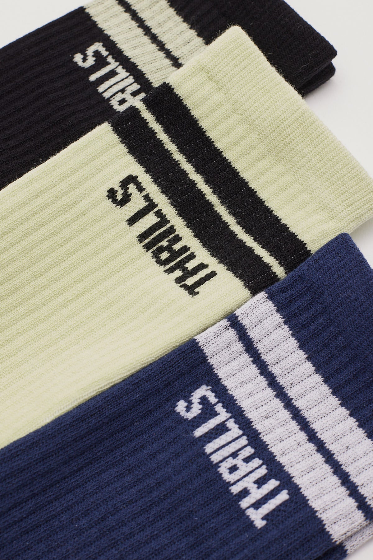 Thrills Minimal Thrills 3 Pack Socks Pistachio/Navy/Black