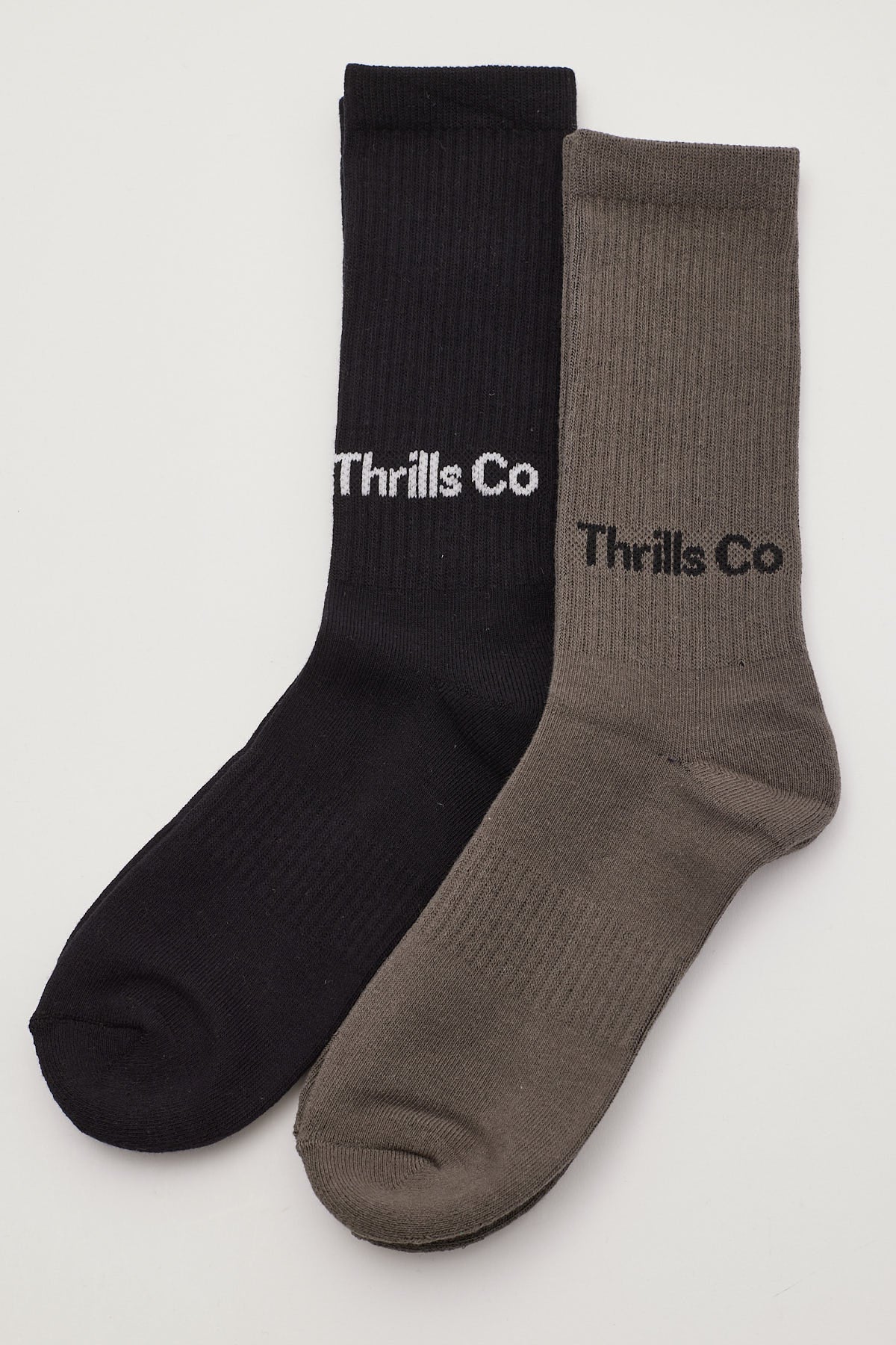 Thrills Coordinates 2 Pack Socks Black/Desert