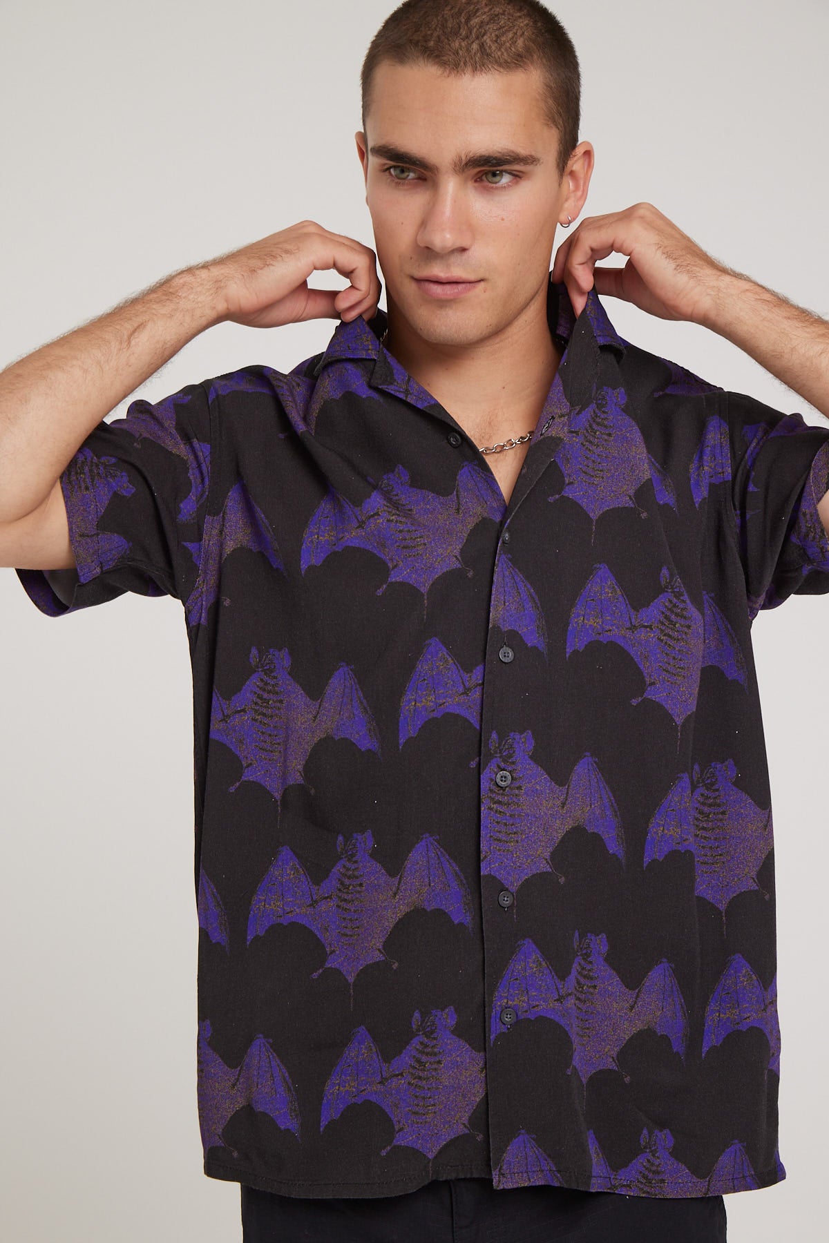 Kiss Chacey Darknight Resort Shirt Bat Print