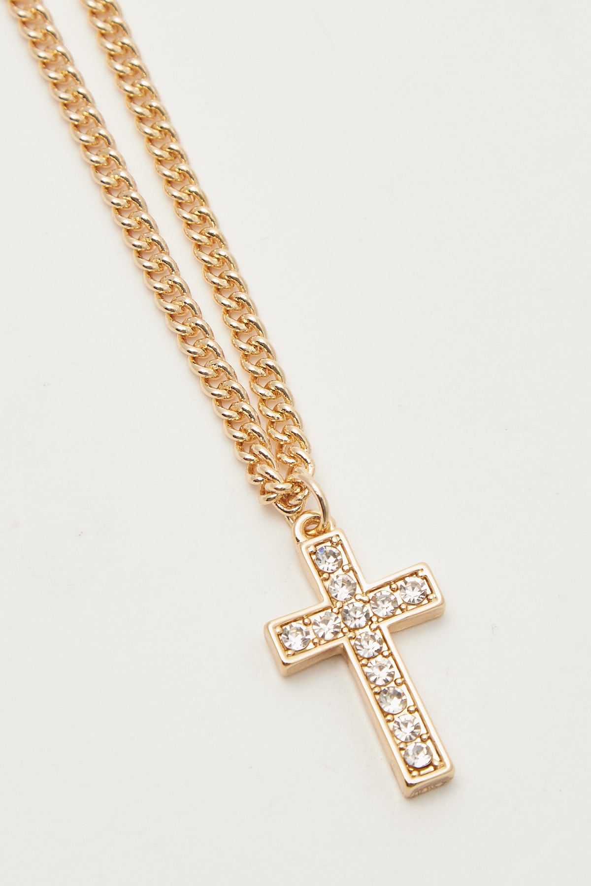 Icon Brand De La Perla Single Cross Gold