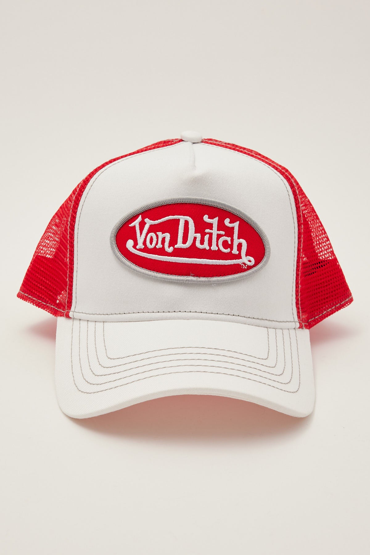 Von Dutch White with Red Trucker White/Red